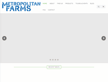 Tablet Screenshot of metro-farms.com